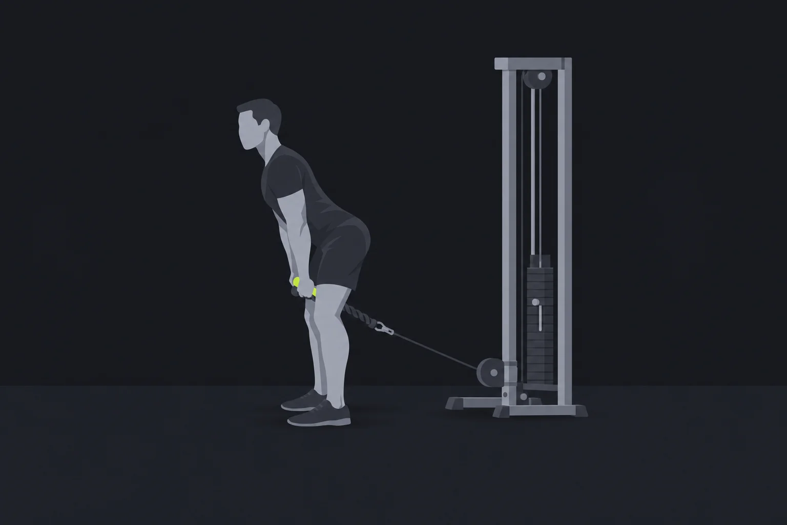 Pull-through al cavo: illustrazione di una fase dell'esecuzione